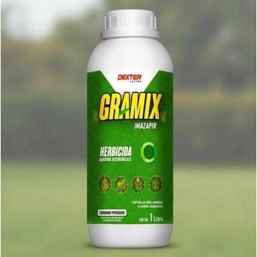 Imagem de 1 Litro de Gramix Original Sai Mato Grama Fica Jardinagem solução perf