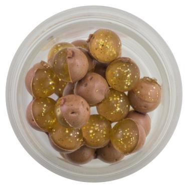 Imagem de Berkley Isca de pesca flutuante PowerBait Power Clear Eggs, dourado claro, aroma e sabor irresistíveis, apresentação natural, ideal para truta, cabeça de aço, salmão e mais