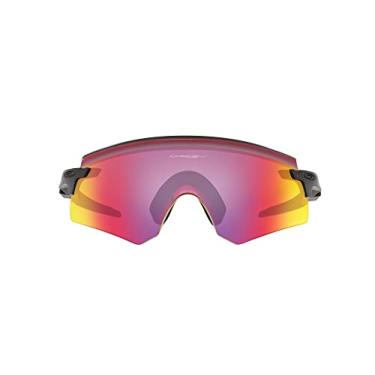 Imagem de Oakley Óculos de sol retangulares masculinos Oo9471 Encoder, Dark Galaxy/Prizm Road, 36 mm