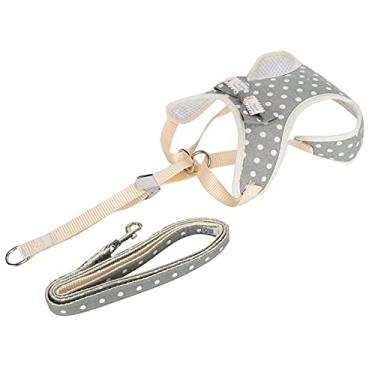 Imagem de Arreio para animais de estimação Crazy Sales, colete de caminhada à prova de fuga, colete de gato respirável arreio para gato coleira Coleira para animal de estimação para colete de gato (pouco cinza, pequeno (adequado para 2-