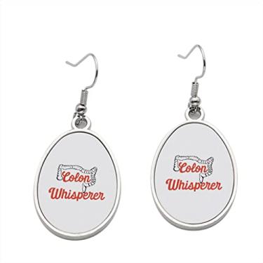 Imagem de Brinco Colon Whisperer – Brincos com pingente de cólon para meninas – Presente de festa de aniversário dos namorados, Metal, Sem pedras preciosas