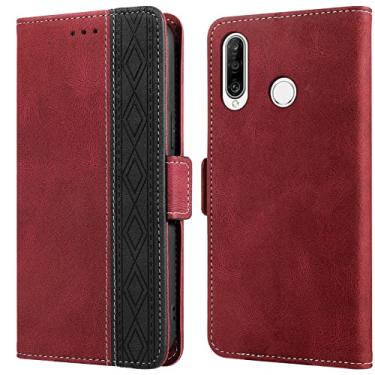Imagem de For Huawei P30 Lite Stitching Side-Magnetic RFID Leather Phone Case