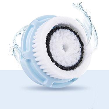 Imagem de Substituição da cabeça da escova de limpeza facial, cabeça da escova de limpeza facial, cabeças da escova facial esfoliante, para acne, poros entupidos, poros dilatados, peles sensíveis aos poros profundos (preto)