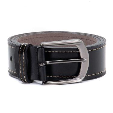 Imagem de Cinto masculino em couro na cor Preto ajustável