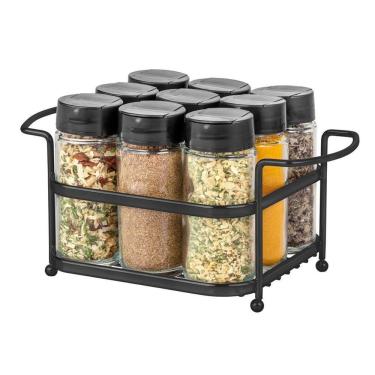 Imagem de Suporte Com 9 Vidros De Tempero Black - Passerini