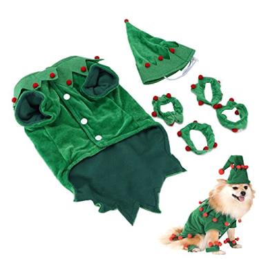 Imagem de Fantasias de animais de estimação de natal, roupas de animais de estimação engraçadas e confortáveis ​​cosplay fácil de usar para cães para gatos(L)