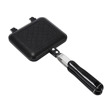 Imagem de Sanduicheira torrada Sanduicheira antiaderente grelhada Panini Maker com cabo isolado Sanduicheira quente máquina de queijo grelhado