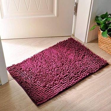 Imagem de SHENGANG Chenille Antiderrapante Grandes Tapetes de Banheiro Tapetes de Banheiro Tapetes e Carpetes para Banheiro, 7,60x90cm