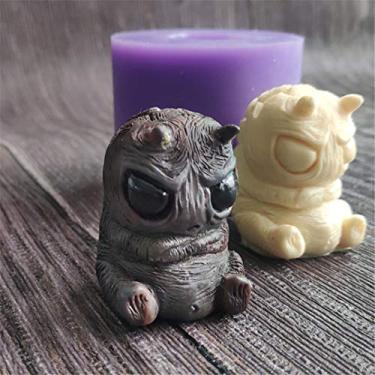 Imagem de Moldes de silicone para pequenos monstros Anger Freak Animal Fondant Mold Decorating Tools Chocolate Molde Resina Epóxi Gesso Molde por Runloo