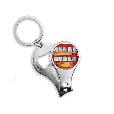Imagem de Chaveiro abridor de garrafa cortador de unhas país britânico Doubledecker