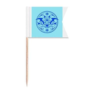 Imagem de Estampa de palito de dente com método de maquilhagem de morcego para marcação de palito, comida de bolo de festa, placa de queijo