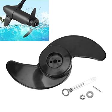 Imagem de Kit de hélices de 2 lâminas, peças de motor de barco, hélice de motor elétrico para motores de popa de 22,7 kg, 27,2 kg, 30,8 kg, 39,8 kg, motor de popa 12 V 24 V