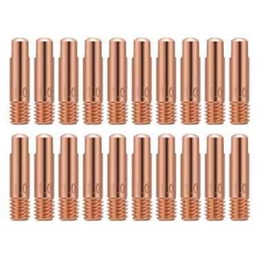 Imagem de Ponta de contato de cobre, pontas de contato de soldagem para consumíveis de tocha de soldagem 15AK MIG/MAG (1,0 mm)
