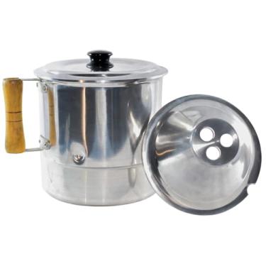 Imagem de Fervedor Caneco De Leite Inderramável De 1 Litro Com Tampa Em Alumino Caneco Ideal Para Ferver Líquidos na Sua Cozinha Não Deixa o Liquido Derramar Quando Ferver Sua Cozinha Sempre Limpa