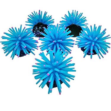 Imagem de SOMA - Enfeite de Silicone Anemona Short Azul 4,5cm (6 UN)