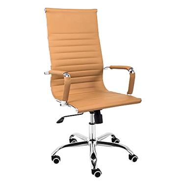 Imagem de Cadeira de Escritório Moob Presidente Giratória com Regulagem de Altura a Gás (Boston Caramelo)