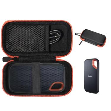 Imagem de Alltravel Capa para SSD Portátil SanDisk 1TB, 2TB, 4TB Extreme - Até 1050MB/s e SanDisk 1TB SSD Portátil - Até 800MB/s (preto)