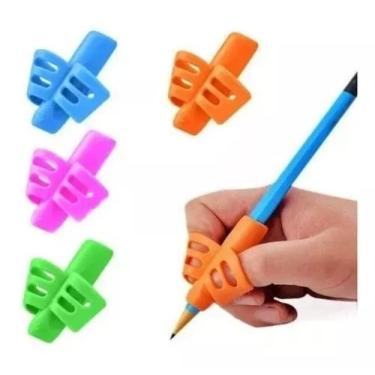 Imagem de Adaptadores Escrita Apoio De Dedos Ergonômico Segura Lápis - GFS