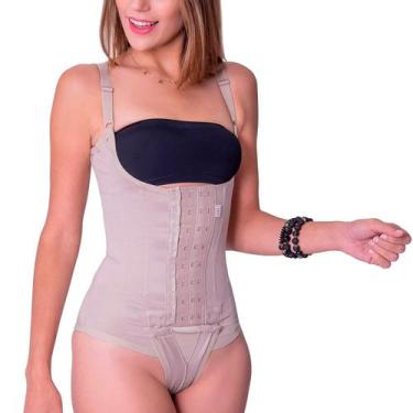 Imagem de Cinta Corselet Corpete Alta Compressao 8 Barbatanas com Alça Biobela 1
