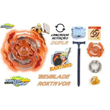 Imagem de Beyblade Burst C/Lançador Beyblade Roktavor Rantaro Beyblader - Tornad