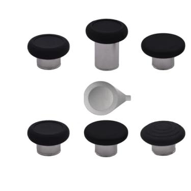 Imagem de Peixiong Substituição De Joysticks Para Controle 7 Em 1 Elite 2 Xbox One, Tampas Analógicos, Capa Da Série (Preto)