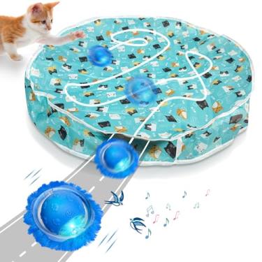 Imagem de Huimpet Brinquedos Interativos Para Gatos Dentro De Casa - Brinquedos Automáticos Para Gatos Adultos Entediados Dentro De Casa Em Bolsa, Brinquedo De Esconde-Esconde Com Ativação Por Movimento E Chi