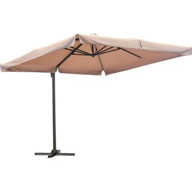 Imagem de Ombrelone Lateral De Aluminio 300x300 Cm Taupe Miami