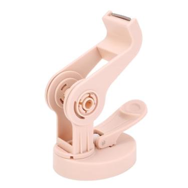 Imagem de SUNGOOYUE Dispensador de Fita de Mesa Ajustável, Suporte de Rolo de Fita Com Ventosa, Base Inovadora para Superfícies Lisas (Rosa)