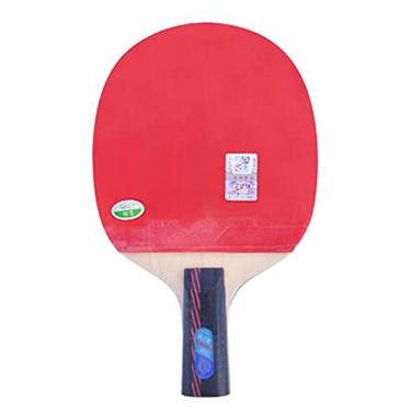Imagem de Conjunto de raquete de pingue-pongue, tacos de tênis de mesa para iniciantes para atividade familiar, alça confortável, borracha ITTF 3 estrelas/cabo curto (cabo longo de 3 estrelas)