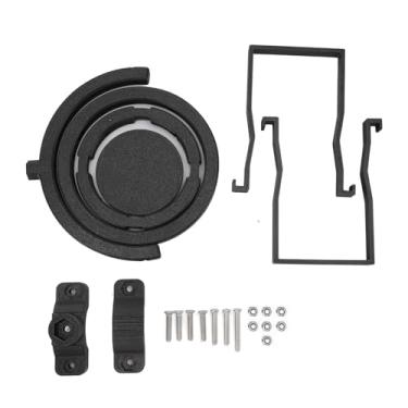 Imagem de Estink Porta-copos Giratório Anti-derramamento Com Nivelamento Automático Porta-bebidas Giratório Com Grampo Ajustável Em 60 Graus para Bicicleta, Scooter, Caminhão, Trator (Preta)