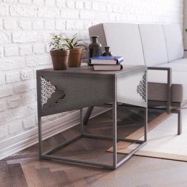 Imagem de Mesa Lateral Campinas Cinza - Proa
