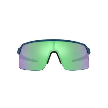 Imagem de Oakley Óculos de sol retangulares masculinos Oo9463 Sutro Lite, Mathieu Van Der Poel Matte Poseidon Gloss Splatter/Prizm Road Jade, 39 mm