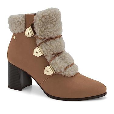 Imagem de Bota Ramarim Cano Curto Salto Bloco Com Pelos 2295103