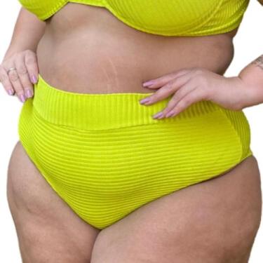 Imagem de Calcinha Avulsa Biquine Plus Size Hot Pants Canelado Feminino - Califó