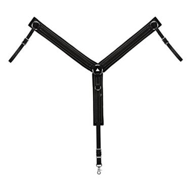 Imagem de Weaver Leather Coleira Brahma Webb para seios preta, cavalo