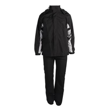 Imagem de Fatos de Chuva para Motocicleta para Homens e Mulheres, Roupa de Chuva Leve Com Capas de Sapato Escondidas, Capa de Chuva para Motocicleta para Motocicleta, Equitação (M)