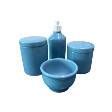 Imagem de Kit Higiene Bebê Porcelana Premium Azul e Rosa Menino/Menina (Azul)