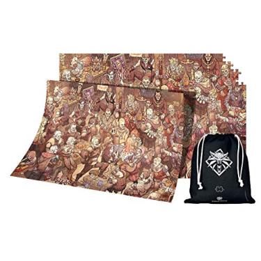Imagem de The Witcher 3: Wild Hunt Birthday | Quebra-cabeça de 1000 peças | Inclui pôster e bolsa | 168 x 48 | para adultos e crianças a partir de 14 anos | Perfeito para presente de Natal e aniversário | Arte