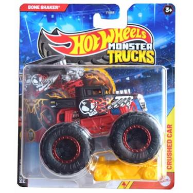 Imagem de Hot Wheels Monster Trucks Bone Shaker, Monster Trucks Live 7/8 Crushed Car 1:64 Scale die cast