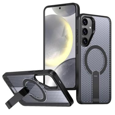 Imagem de Capa de celular respirável e com dissipação de calor para Samsung Galaxy S24 25 Ultra Plus (para Galaxy S24 Plus/preta)