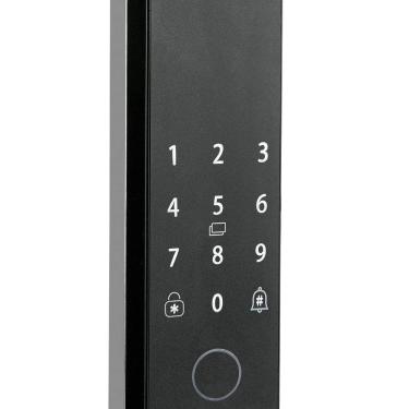 Imagem de Fechadura Digital Sobrepor para Porta de Madeira Iris Plus Aliança Preto