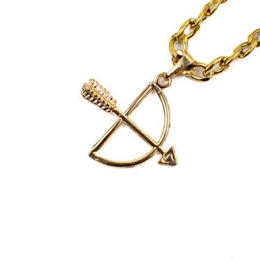 Imagem de Colar Corrente Pingente Oxossi Arco Flecha 2,7 cm Dr - Lua Mística - 1