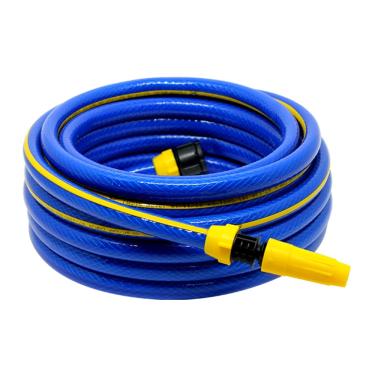 Imagem de Jogo Mangueira Trançada Jardim Siliconada Standard Com Bitola 1/2" E Espessura 2mm...