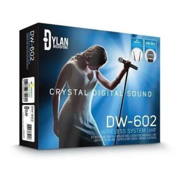 Imagem de Microfone Profissional Sem Fio Digital Original Dylan UHF DW-602