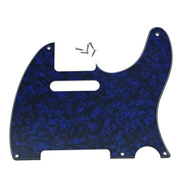 Imagem de KAISH American Vintage 5 Buracos Tele Pickguard TL Guitar Pick Guard Scratch Plate para Tele/Telecaster Blue Pearl