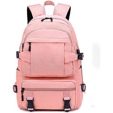 Imagem de Mochila Feminina Casual, Mochilas Para Meninas, Adolescentes, Escola, Com Porta De Carregamento USB, Resistente À Água, Mochila Escolar Para Laptop De Até 15,6 Polegadas, Bolsa De Negócios Para Vi