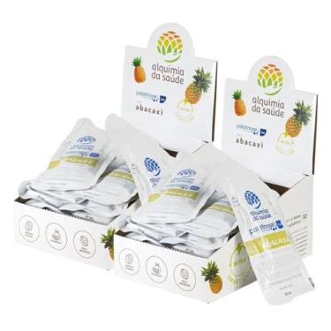 Imagem de Kit 2 Palatinose Isomaltulose gel Sabor Abacaxi Energia Estável Fácil Absorção Caixa 15 Sachês de 60mL Alquimia da Saúde