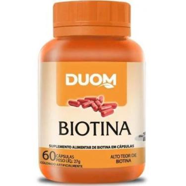 Imagem de Biotina Vitamina B7 Com 60Cps  Duom - Mm Laboratorio Duom Ltda
