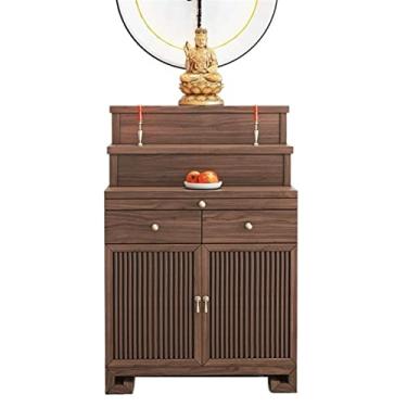 Imagem de Altar budista chinês, mesa de degrau de madeira maciça, sala de estar familiar, mesa de incenso, nova mesa de estilo chinês moderno, mesa de tributo, mesa de incenso, mesa de meditação de Buda tântrica estilo tibetano, altar de mesa de meditação