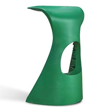 Imagem de Banquetas de bar simples e elegante banqueta de bar criativa mesa de plástico e cadeira bancos altos cadeiras de bar fortes e bonitas (cor: branco)